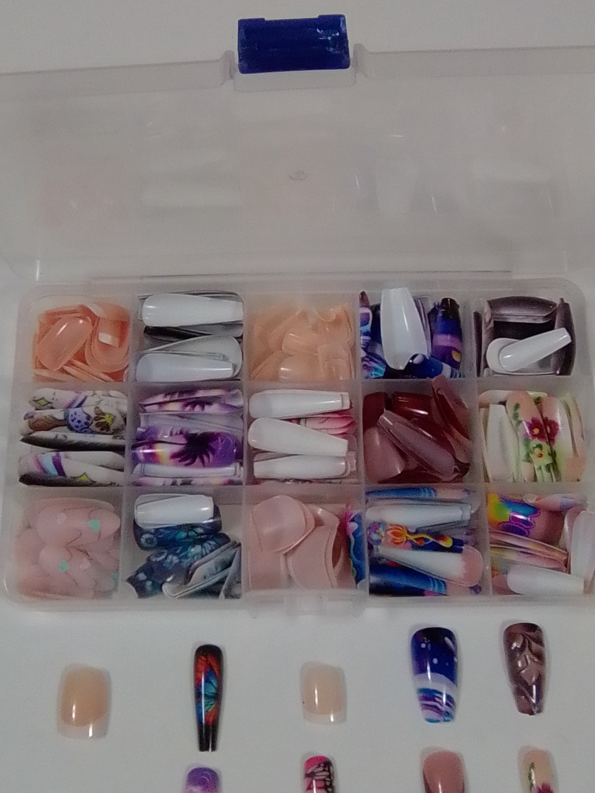 360 Pcs Press-On Nails Set – Square, Almond, Oval & Ballet Shapes, Short Medium Long
