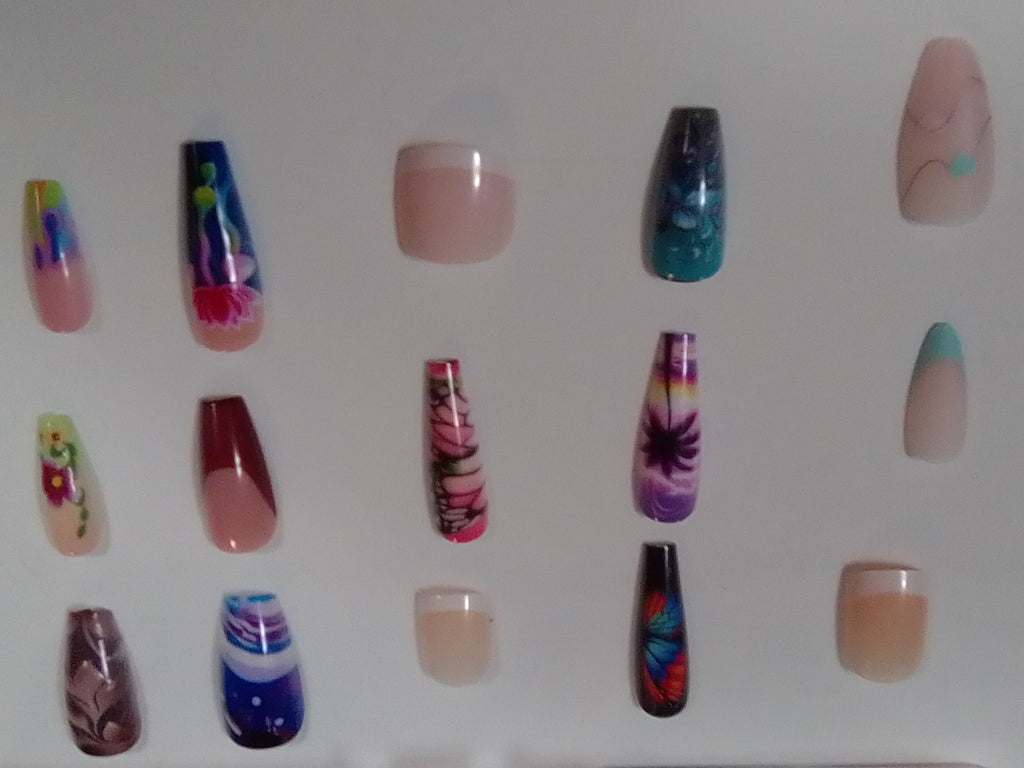 360 Pcs Press-On Nails Set – Square, Almond, Oval & Ballet Shapes, Short Medium Long
