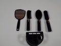 4-Piece Round Comb & Mirror Set – Perfect for Big Curls & Styling