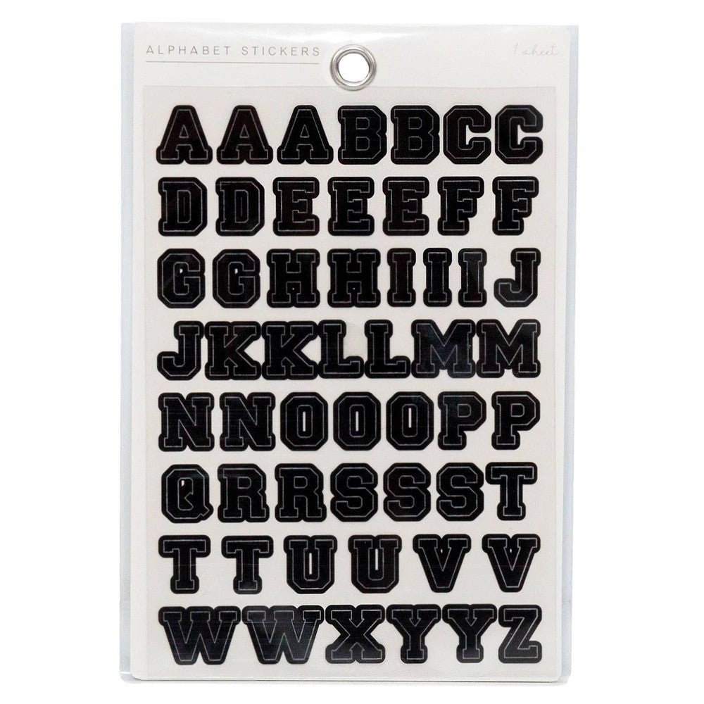 Horizon Group 55ct Alphabet Stickers Black