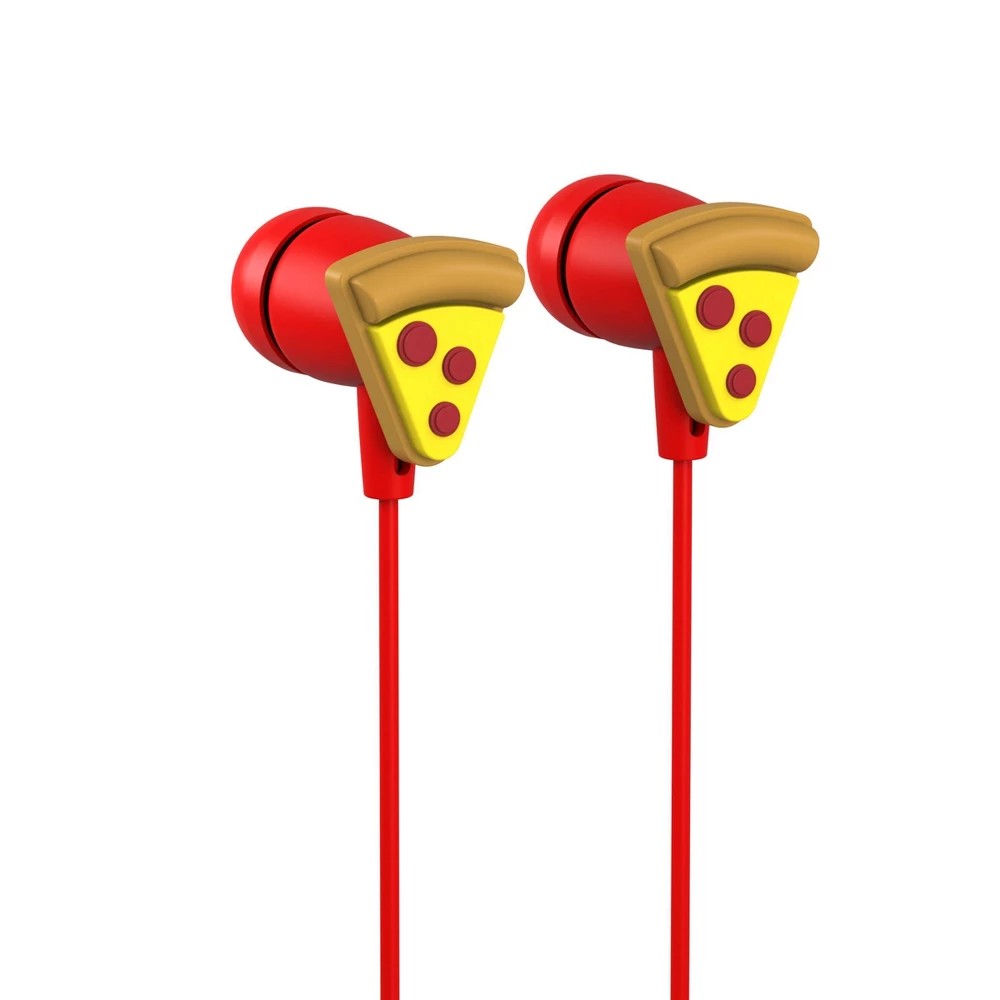 GEMS Novelty 'Pizza Slice' Wired Earbuds