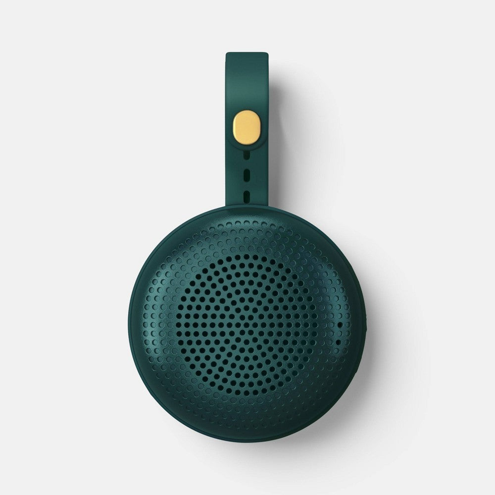 True Wireless Round Speakers with Loop - Heyday™ Arugula Green: Bluetooth, USB Chargeable