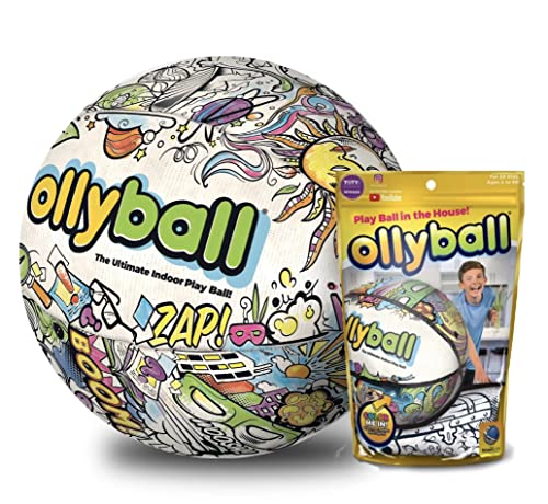 Ollyball - the Ultimate Indoor Kickball for Kids and Parents! Kick It.