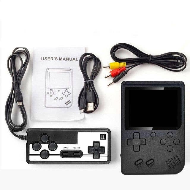 400-In-1 Handheld Game Console with 2 Player Controller & TV Connection