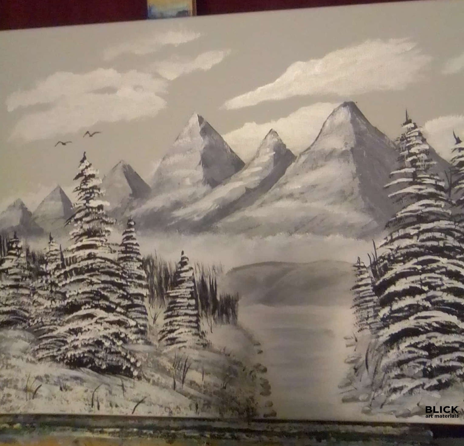 Original Acrylic Painting "Black & White" by Jay – 16x20 Canvas