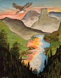 Original Acrylic Painting "Fly High" by Jay – 16x20 Canvas