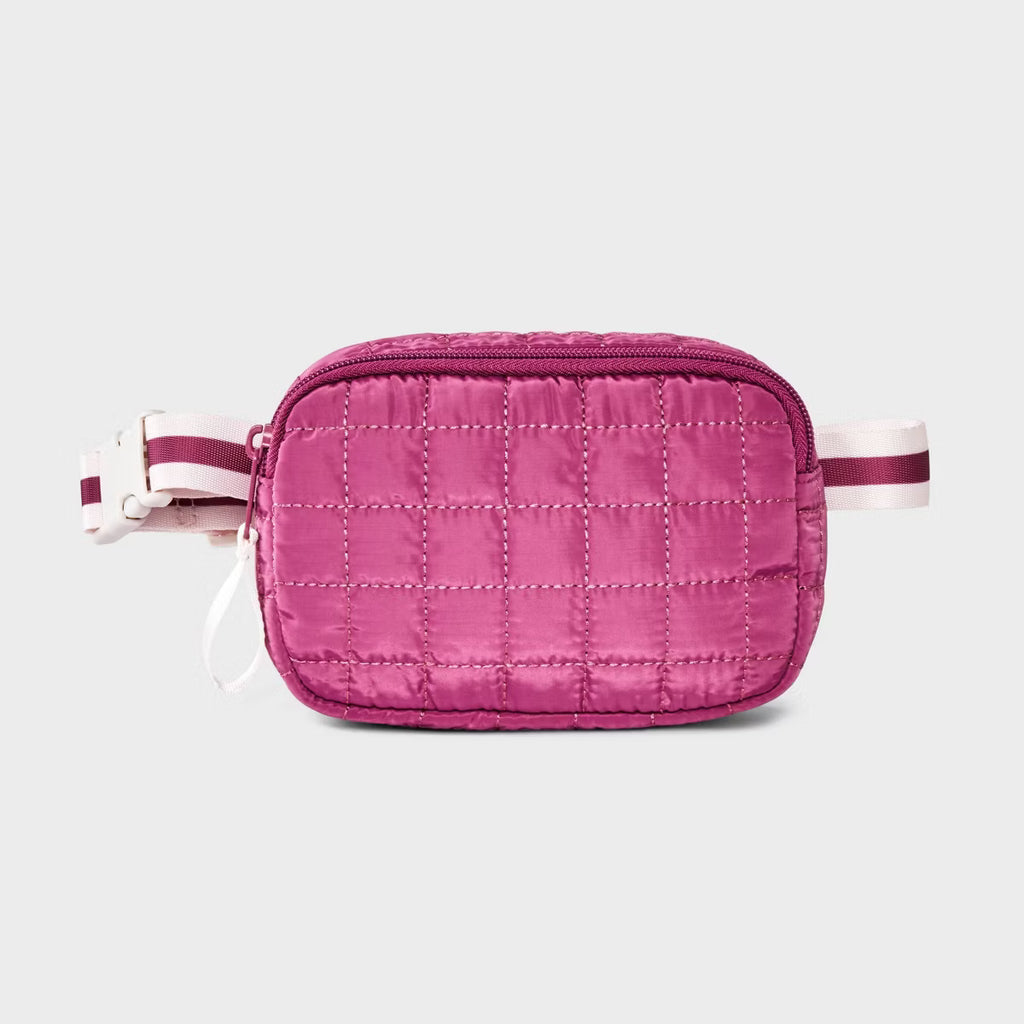 Girls quilted fanny cross body bag. Cat and Jack