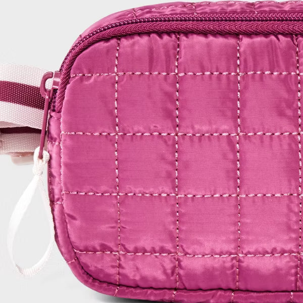 Girls quilted fanny cross body bag. Cat and Jack
