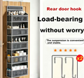 5-Tier Over-the-Door Organizer – 5 Large Pockets, 44 Lbs Capacity, Bedroom Bathroom Pantry