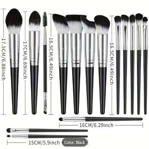 68-Piece Makeup Brush & Tool Set – 30 Brushes, Eyelash Tools & Travel Bag