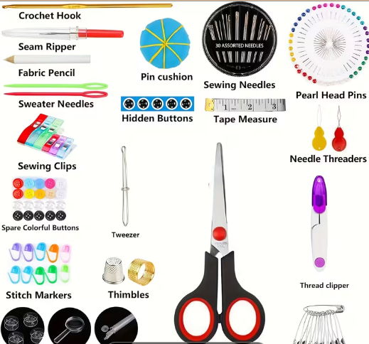 304-Piece Premium Sewing Kit – Complete Set with Portable Case