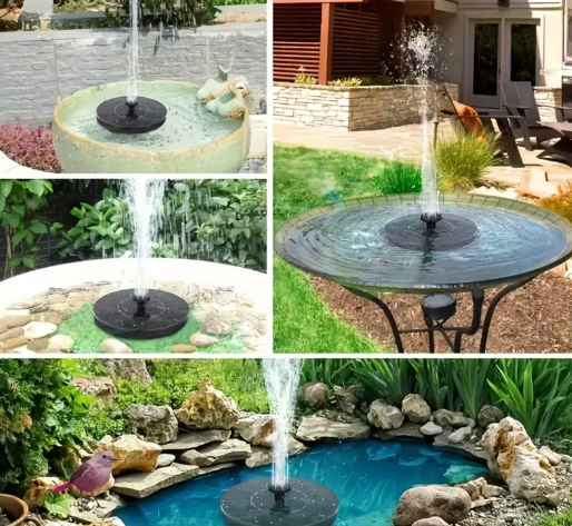 Solar-Powered Garden Fountain – Bird Bath Water Feature for Pond, Pool & Courtyard