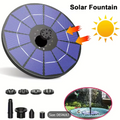 Solar-Powered Garden Fountain – Bird Bath Water Feature for Pond, Pool & Courtyard