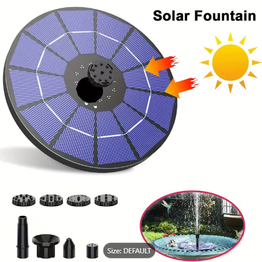 Solar-Powered Garden Fountain – Bird Bath Water Feature for Pond, Pool & Courtyard