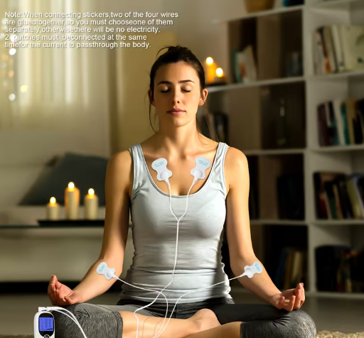 Dual Channel TENS Pulse Massager – 8 Electrodes for Pain Relief & Muscle Recovery