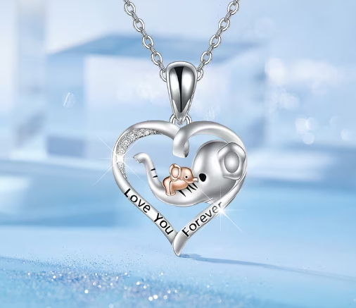 Elephant Pendant Necklace – Zinc Alloy Animal Jewelry for Women
