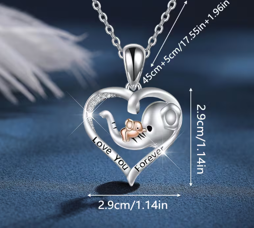Elephant Pendant Necklace – Zinc Alloy Animal Jewelry for Women