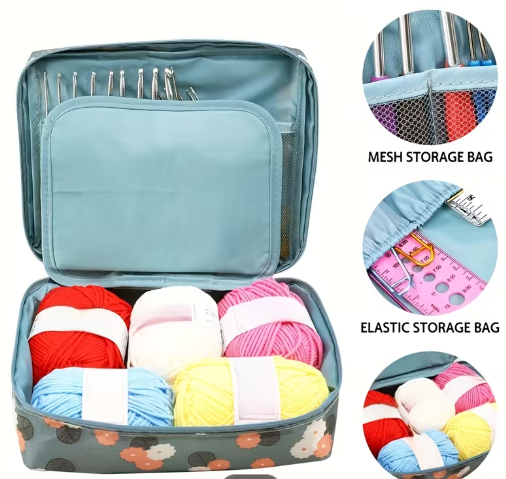 67-Piece Complete Crochet Starter Kit for Beginners & Adults – Hooks, Yarn & Accessories