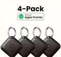 4-Pack Portable Real-Time GPS Tracker – Global Coverage for Keys, Pets, Wallets & More (iOS Only)