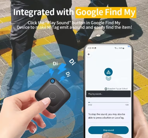 4-Pack Portable Real-Time GPS Tracker – Global Coverage for Keys, Pets, Wallets & More (iOS Only)