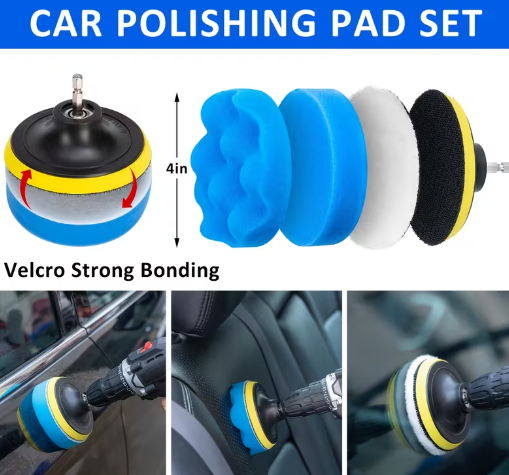 37-Piece Pro Car Detailing Kit with Handheld Vacuum