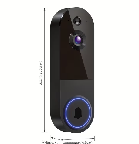 2K WiFi Video Doorbell Camera – Wireless with Night Vision & Two-Way Audio