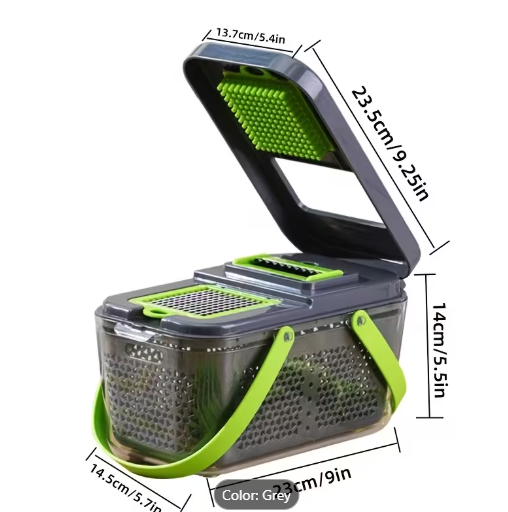 22-in-1 Vegetable Chopper & Dicer with Container – 13 Blades