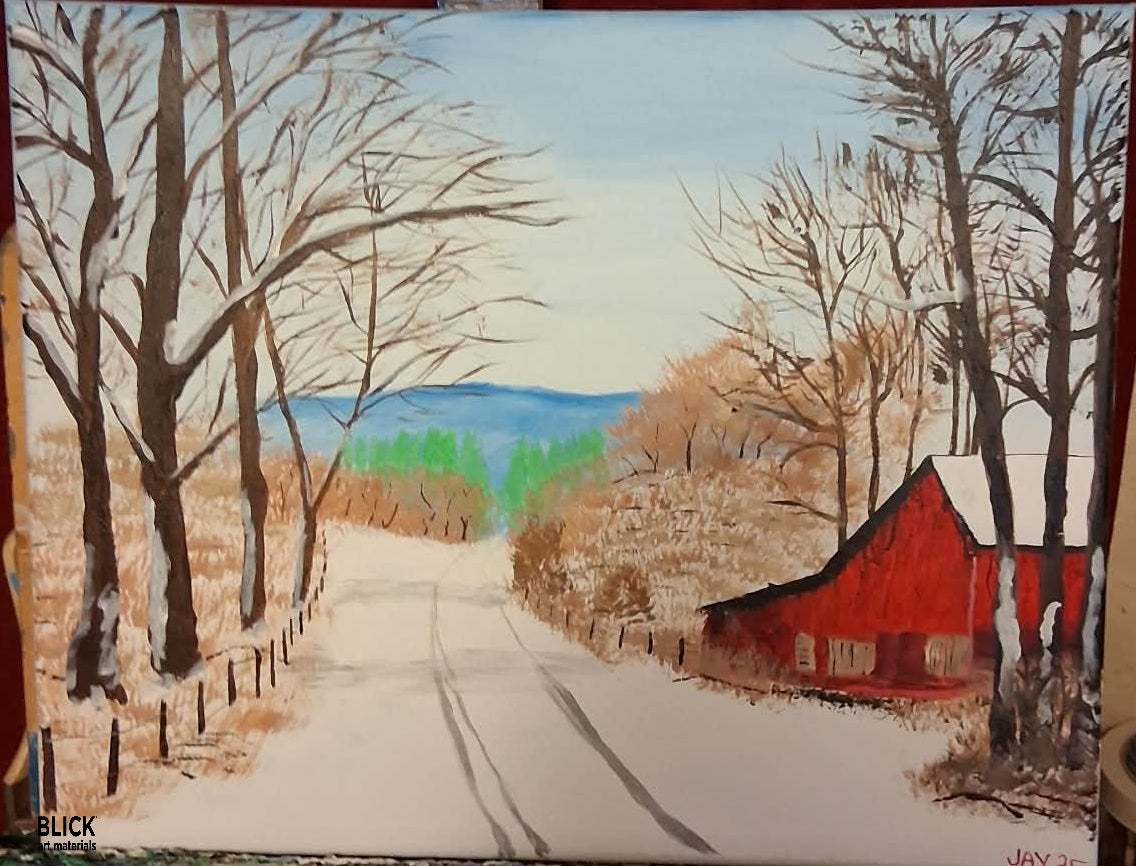 Acrylic painting by Jay "Smoky Mountain Farm"
