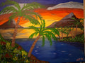 Original Acrylic Painting "Tropical" by Jay – 16x20 Canvas