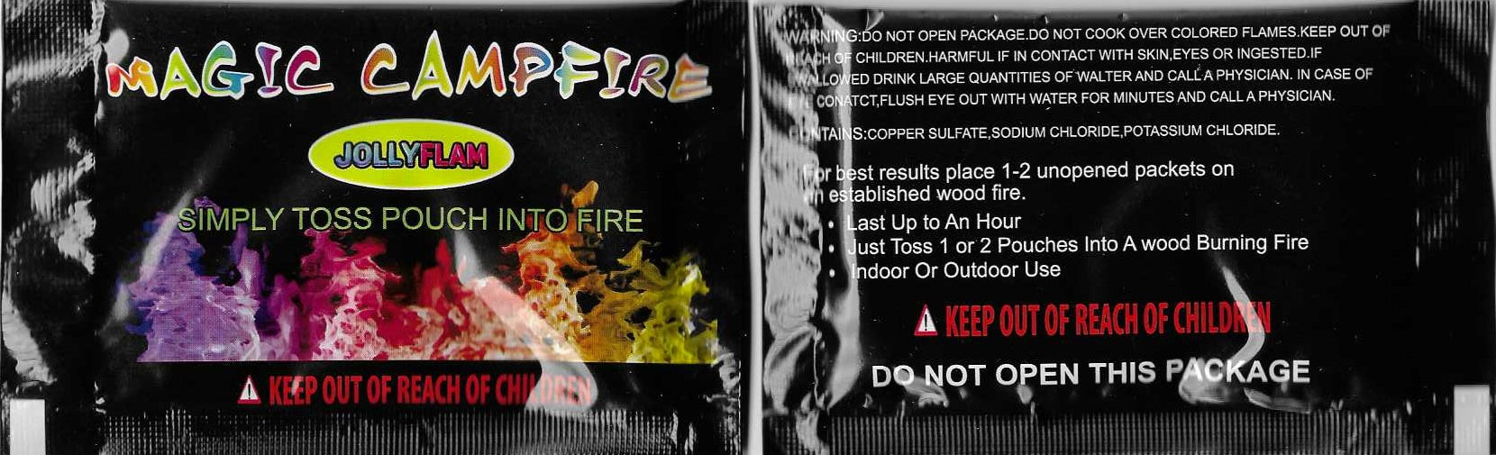Color Changing Flame Packets – Magical Fire Color Packets for Campfires & Bonfires