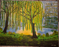 Original Acrylic Painting "Willow Pond" by Jay – 16x20 Canvas