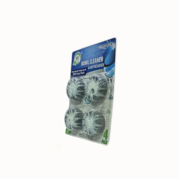 Air Fusion Fresh Linen Bowl Cleaner and Air Freshener 4PK