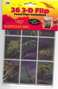 Mello Smello 3D Zoom Fossil Flips Dinosaur 36 Lenticular Valentines Cards