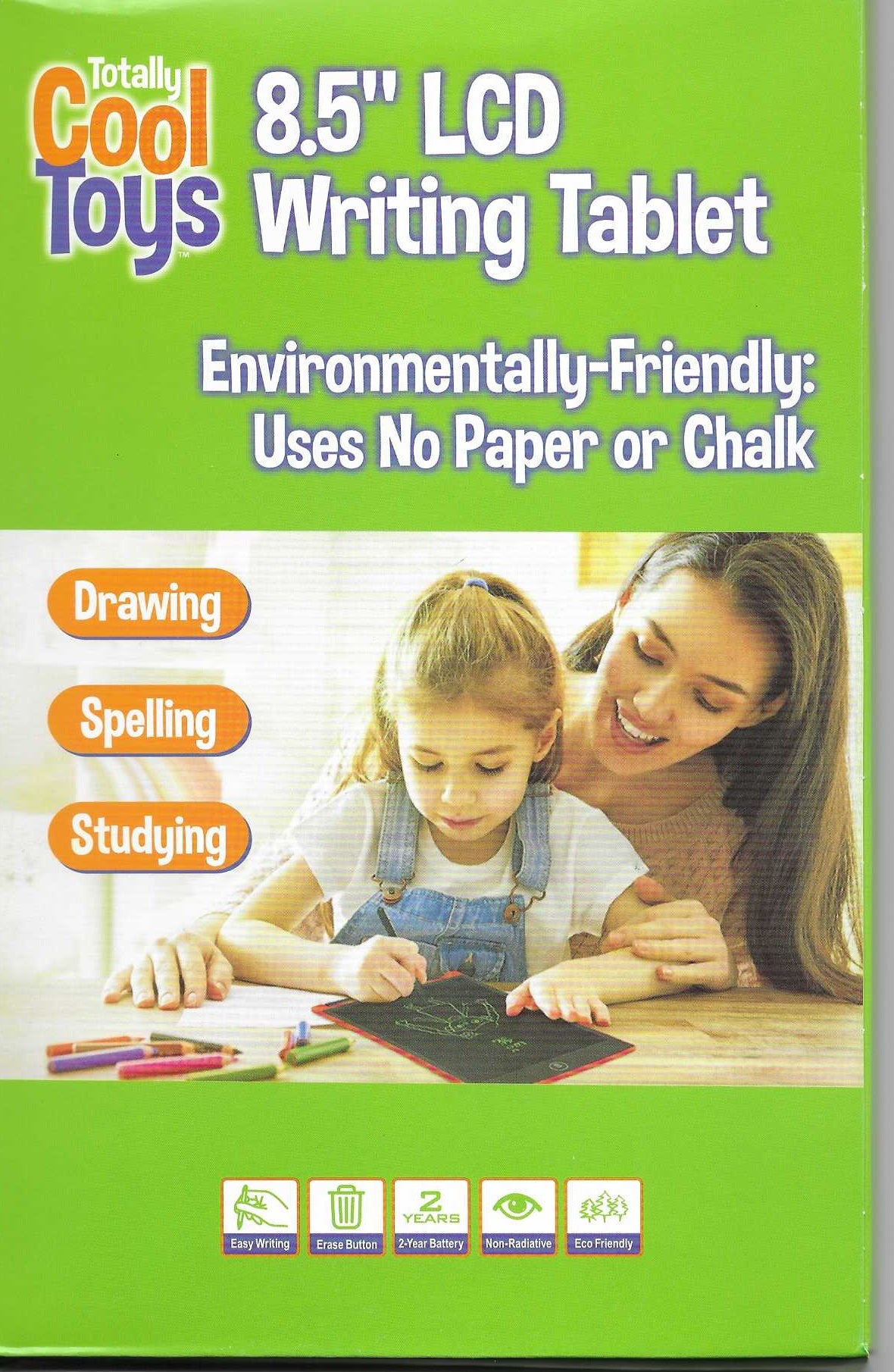 Totally Cool Toys 8.5" LCD Writing Tablet Electronic Stylus Included