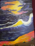 Original Acrylic Painting "Sea Foam" by Jay – 16x20 Canvas