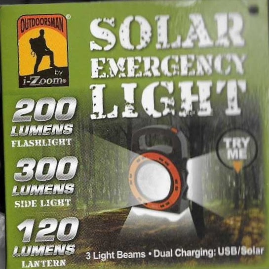 Solar Emergency Light. Outdoorsman by IZoom