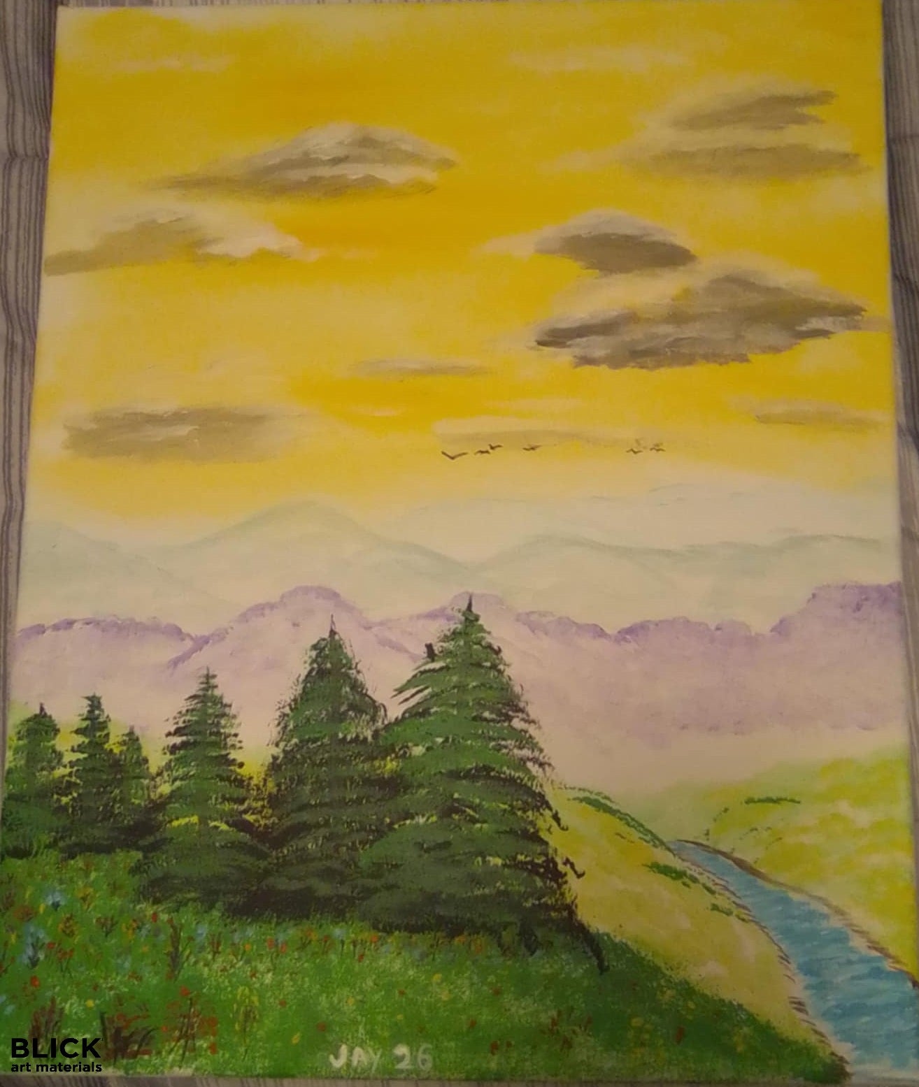 Original Acrylic Painting "Spring in the Smokies" by Jay – 16x20 Canvas